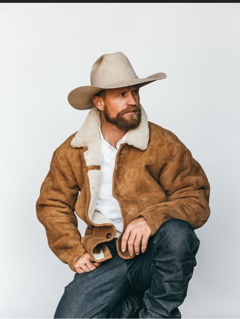 Schaefer Outfitters Men's Shearling Suede coat - Brown
